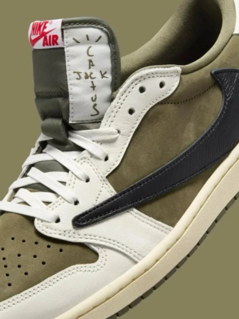 Travis Scott x Air Jordan 1 Low OG “Medium Olive”